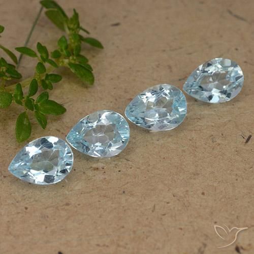 Shop natural 3.47ct スカイブルー トパーズ gems, 洋梨の形, from ブラジル at GemSelect. In stock, global shipping!