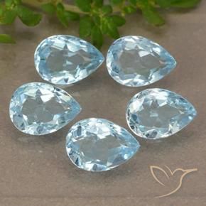 Shop natural 4.33ct スカイブルー トパーズ gems, 洋梨の形, from ブラジル at GemSelect. In stock, global shipping!