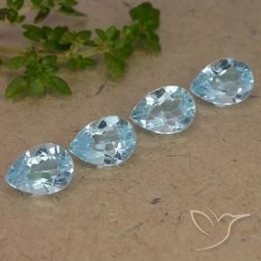 Shop natural 3.52ct スカイブルー トパーズ gems, 洋梨の形, from ブラジル at GemSelect. In stock, global shipping!