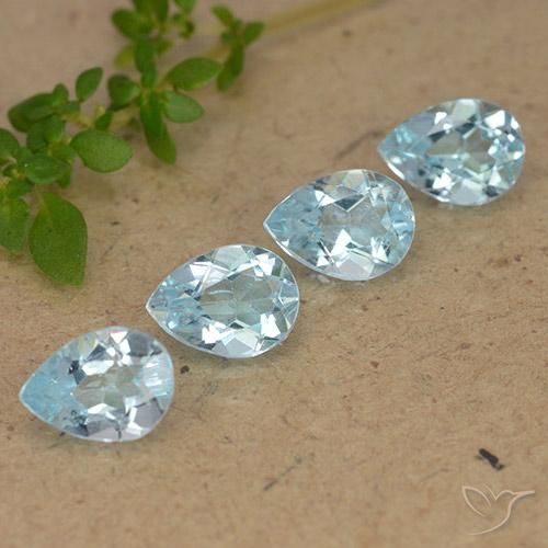 Shop natural 3.41ct スカイブルー トパーズ gems, 洋梨の形, from ブラジル at GemSelect. In stock, global shipping!