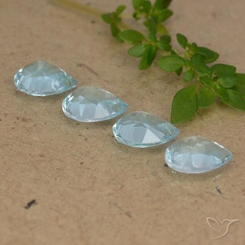 Shop natural 3.41ct スカイブルー トパーズ gems, 洋梨の形, from ブラジル at GemSelect. In stock, global shipping!