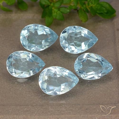 Shop natural 4.29ct スカイブルー トパーズ gems, 洋梨の形, from ブラジル at GemSelect. In stock, global shipping!