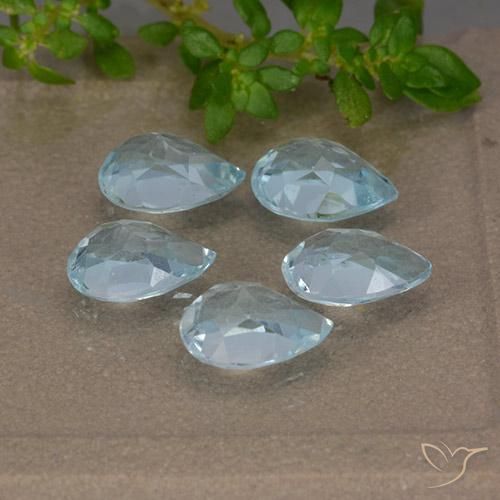 Shop natural 4.29ct スカイブルー トパーズ gems, 洋梨の形, from ブラジル at GemSelect. In stock, global shipping!