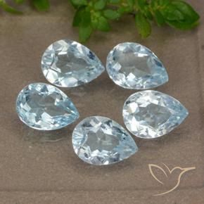 Shop natural 4.26ct スカイブルー トパーズ gems, 洋梨の形, from ブラジル at GemSelect. In stock, global shipping!