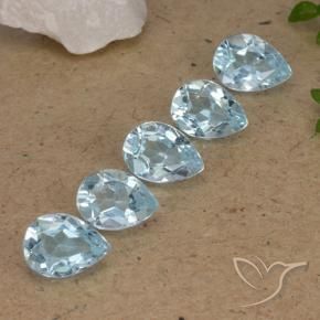 Shop natural 3.87ct スカイブルー トパーズ gems, 洋梨の形, from ブラジル at GemSelect. In stock, global shipping!