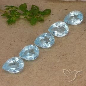 Shop natural 4.22ct スカイブルー トパーズ gems, 洋梨の形, from ブラジル at GemSelect. In stock, global shipping!