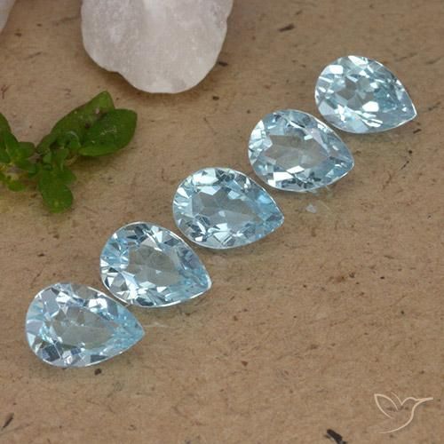 Shop natural 4.20ct スカイブルー トパーズ gems, 洋梨の形, from ブラジル at GemSelect. In stock, global shipping!