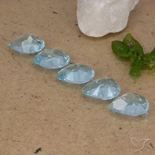 Shop natural 4.20ct スカイブルー トパーズ gems, 洋梨の形, from ブラジル at GemSelect. In stock, global shipping!