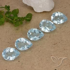 Shop natural 4.16ct スカイブルー トパーズ gems, 洋梨の形, from ブラジル at GemSelect. In stock, global shipping!