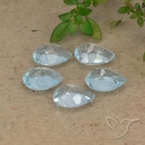 Shop natural 3.95ct スカイブルー トパーズ gems, 洋梨の形, from ブラジル at GemSelect. In stock, global shipping!