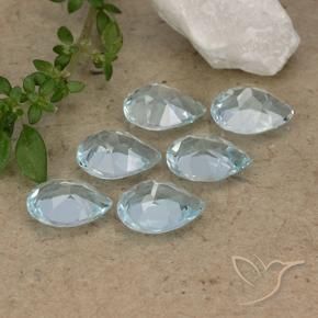 Shop natural 4.88ct スカイブルー トパーズ gems, 洋梨の形, from ブラジル at GemSelect. In stock, global shipping!