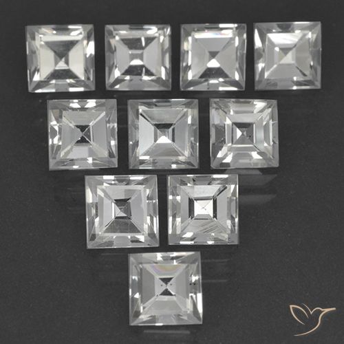 Shop natural 8.36ct クリアホワイト トパーズ gems, 四角形, from ブラジル at GemSelect. In stock, global shipping!