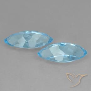Shop natural 7.75ct スイスブルー トパーズ gems, マーキーズ, from ブラジル at GemSelect. In stock, global shipping!