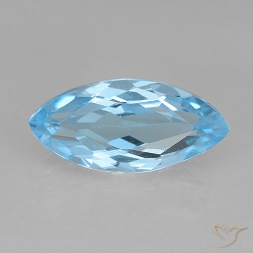 3.54ct 天然 スイスブルー トパーズ, マーキーズ, VVS-VS