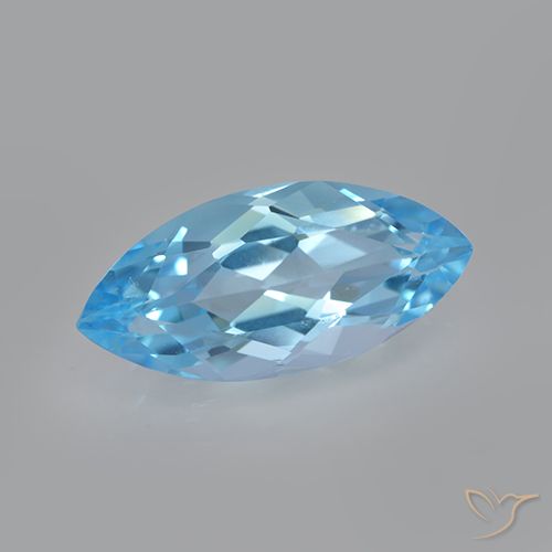 3.68ct 天然 スイスブルー トパーズ, マーキーズ, VVS-VS