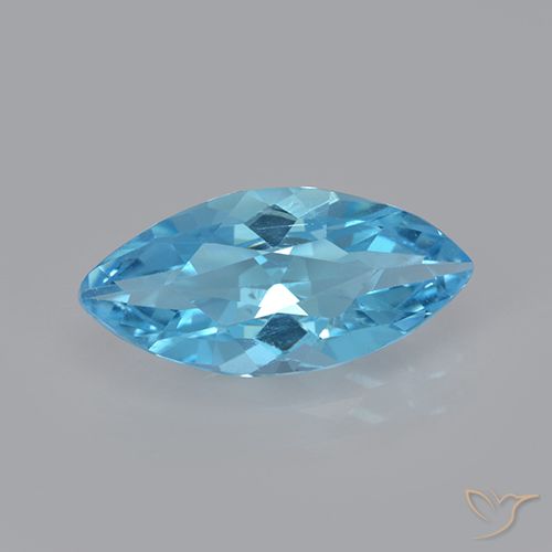 3.34ct 天然 スイスブルー トパーズ, マーキーズ, VVS