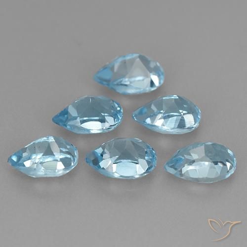 Shop natural 3.85ct スイスブルー トパーズ gems, 洋梨の形, from ブラジル at GemSelect. In stock, global shipping!