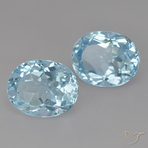 Shop natural 6.89ct スカイブルー トパーズ gems, 楕円形, from ブラジル at GemSelect. In stock, global shipping!
