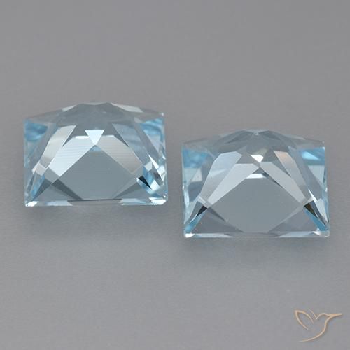 Shop natural 5.92ct スカイブルー トパーズ gems, 四角形, from ブラジル at GemSelect. In stock, global shipping!