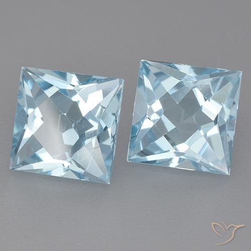 Shop natural 6.58ct スカイブルー トパーズ gems, 四角形, from ブラジル at GemSelect. In stock, global shipping!