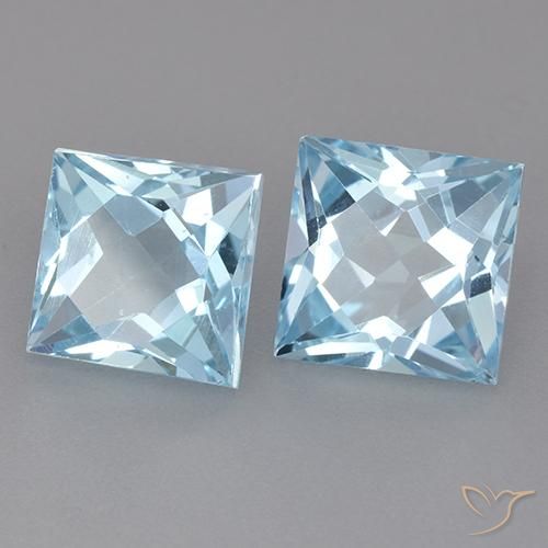 Shop natural 6.43ct スカイブルー トパーズ gems, 四角形, from ブラジル at GemSelect. In stock, global shipping!
