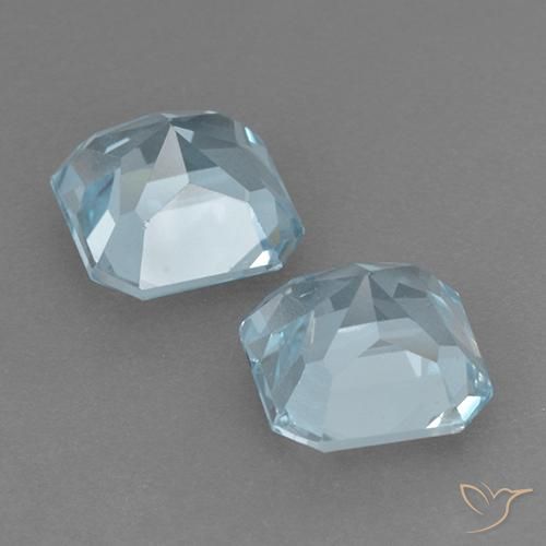 Shop natural 6.29ct スカイブルー トパーズ gems, 八角形 / エメラルドカット, from ブラジル at GemSelect. In stock, global shipping!