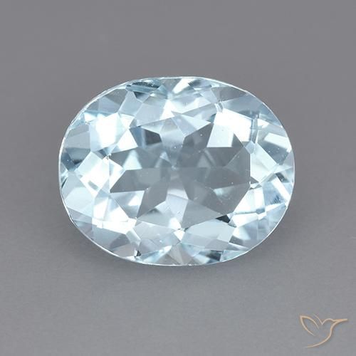 3.65ct 天然 スカイブルー トパーズ, 楕円形, VVS