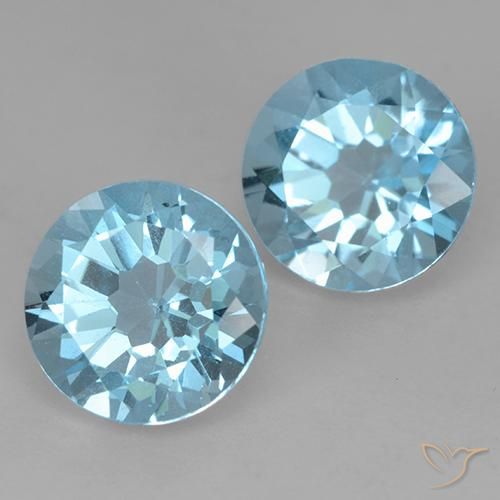 Shop natural 4.75ct スイスブルー トパーズ gems, ラウンド, from ブラジル at GemSelect. In stock, global shipping!