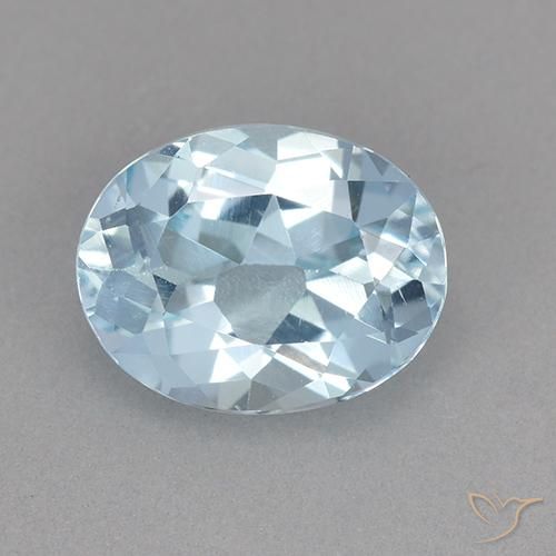 2.32ct 天然 スカイブルー トパーズ, 楕円形, VVS-VS