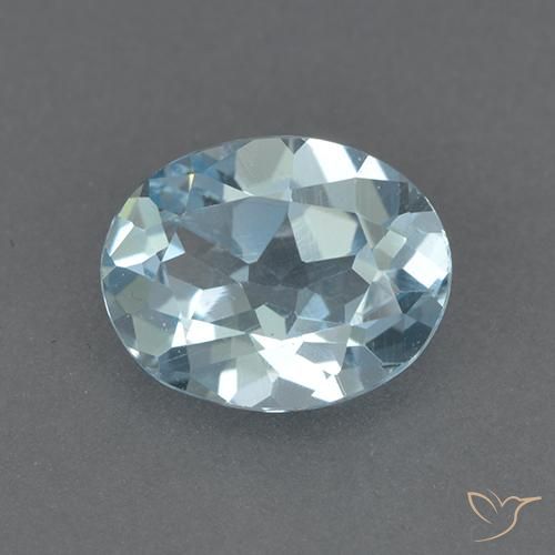2.24ct 天然 スカイブルー トパーズ, 楕円形, VVS-VS
