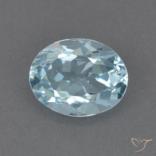 2.36ct 天然 スカイブルー トパーズ, 楕円形, VVS-VS