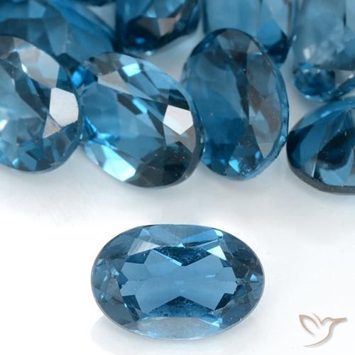 0.91ct 天然 ロンドンブルー トパーズ, 楕円形, VVS-VS