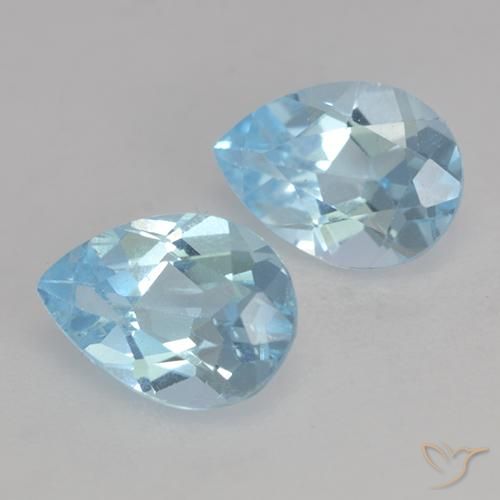 Shop natural 1.74ct スカイブルー トパーズ gems, 洋梨の形, from ブラジル at GemSelect. In stock, global shipping!