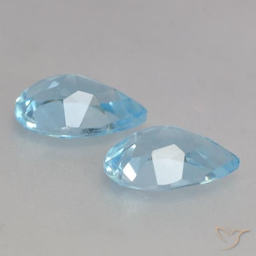 Shop natural 1.63ct スカイブルー トパーズ gems, 洋梨の形, from ブラジル at GemSelect. In stock, global shipping!