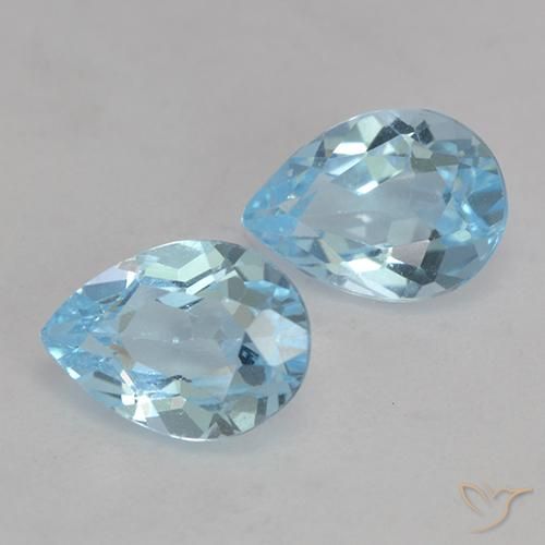 Shop natural 1.65ct スカイブルー トパーズ gems, 洋梨の形, from ブラジル at GemSelect. In stock, global shipping!