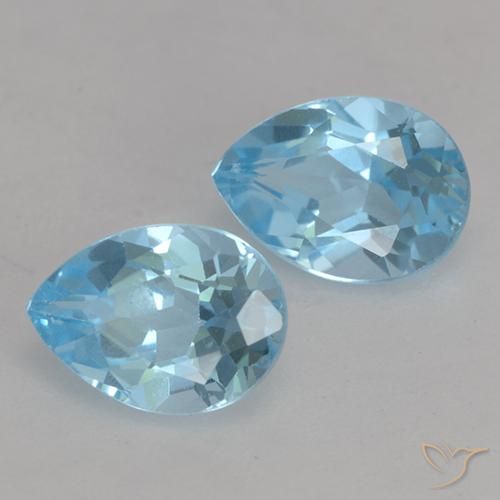 Shop natural 1.93ct スカイブルー トパーズ gems, 洋梨の形, from ブラジル at GemSelect. In stock, global shipping!
