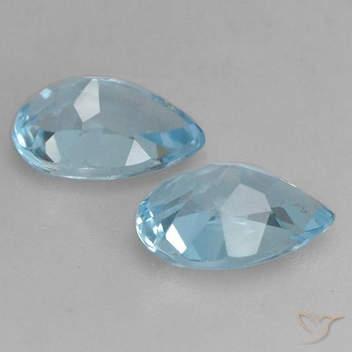 Shop natural 1.62ct スカイブルー トパーズ gems, 洋梨の形, from ブラジル at GemSelect. In stock, global shipping!