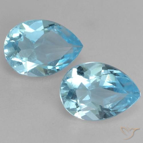 Shop natural 1.69ct スカイブルー トパーズ gems, 洋梨の形, from ブラジル at GemSelect. In stock, global shipping!