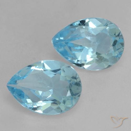 Shop natural 1.69ct スカイブルー トパーズ gems, 洋梨の形, from ブラジル at GemSelect. In stock, global shipping!