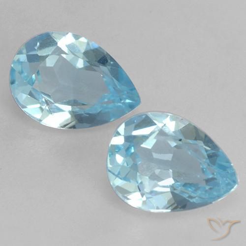 Shop natural 1.57ct スカイブルー トパーズ gems, 洋梨の形, from ブラジル at GemSelect. In stock, global shipping!