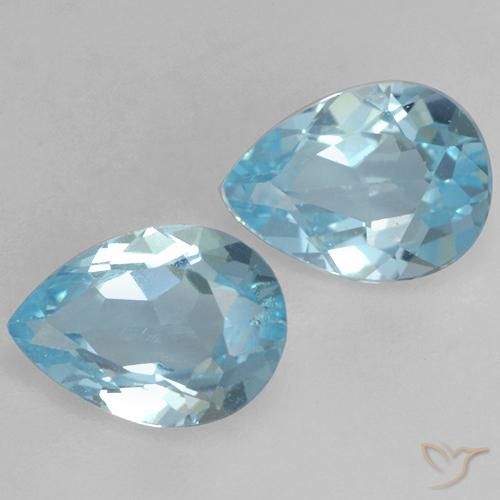Shop natural 1.57ct スカイブルー トパーズ gems, 洋梨の形, from ブラジル at GemSelect. In stock, global shipping!