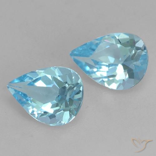 Shop natural 1.52ct スカイブルー トパーズ gems, 洋梨の形, from ブラジル at GemSelect. In stock, global shipping!