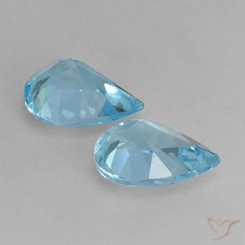 Shop natural 1.52ct スカイブルー トパーズ gems, 洋梨の形, from ブラジル at GemSelect. In stock, global shipping!