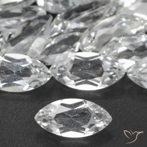 0.28ct 天然 クリアホワイト トパーズ, マーキーズ, VS