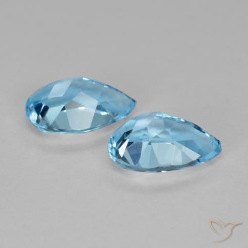 Shop natural 1.63ct スカイブルー トパーズ gems, 洋梨の形, from ブラジル at GemSelect. In stock, global shipping!