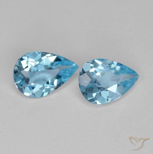Shop natural 1.35ct スカイブルー トパーズ gems, 洋梨の形, from ブラジル at GemSelect. In stock, global shipping!