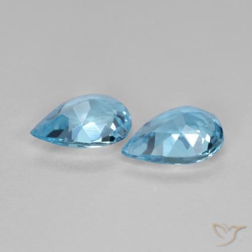 Shop natural 1.35ct スカイブルー トパーズ gems, 洋梨の形, from ブラジル at GemSelect. In stock, global shipping!