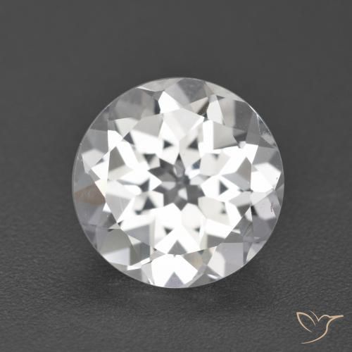 3.92ct 天然 ホワイト トパーズ, ラウンド, VVS