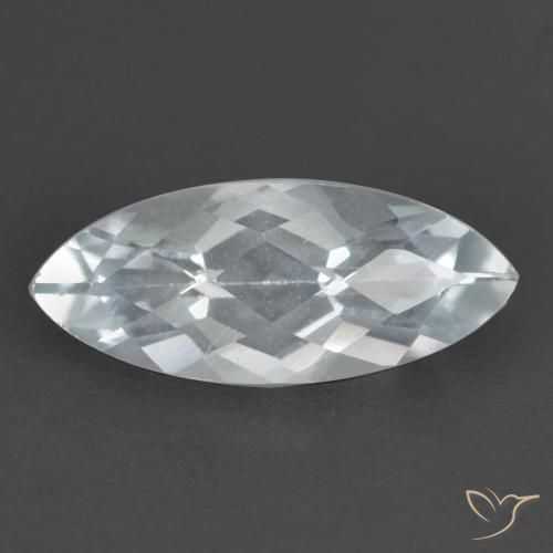 1.74ct 天然 青みがかったホワイト トパーズ, マーキーズ, VS