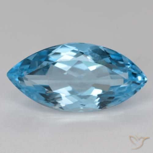 16.33ct 天然 スイスブルー トパーズ, マーキーズ, VVS-VS